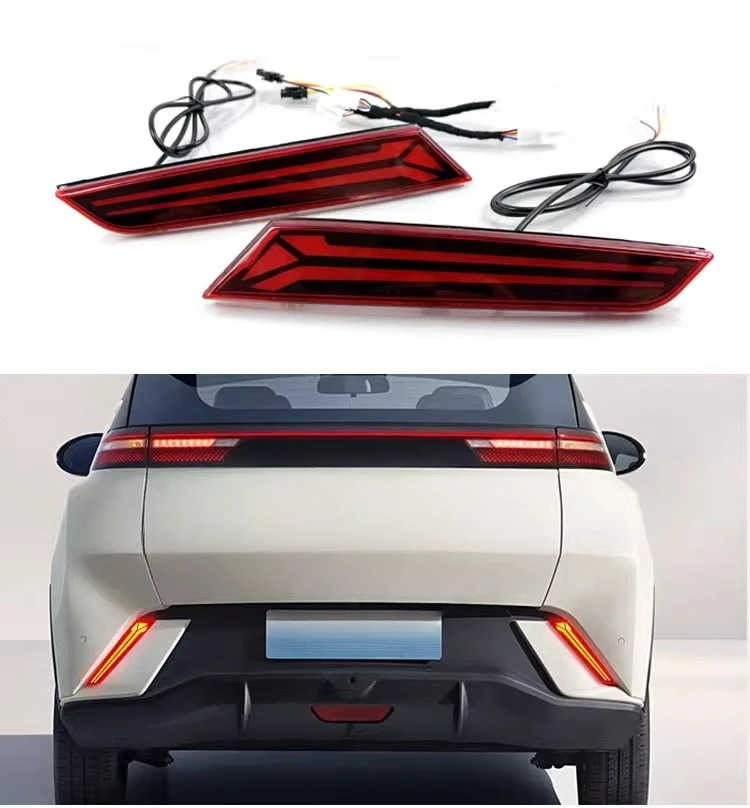 For BYD Seagull Dolphin Surf 2023-2025 Car LED Rear Bumper Light Reflector Driving Brake Light Fog Lights Dynamic Turn Signal detail image 3