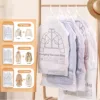 1-5 PCS Hanging Vacuum Clothes Storage Bag Winter down Jacket Windbreaker Dustproof Compression Bag Closet Organizer Storage Bag 1