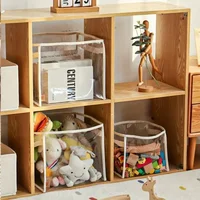 Children's Toys Storage Basket Transparent Storage Box Sub Block Plush Toys Large-capacity Household Multifunctional 4