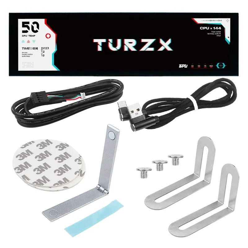 8.8 Inch IPS Secondary Screen Type C Display Case CPU GPU RAM Computer Monitor USB IPS Dislay Turing Smart Screen Freely AIDA64 computer monitor computer secondary screen
