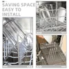 6 Pcs Stainless Steel Dishwasher Drain Rack Bottle Holder Insert Sticks For Holders Drainer Racks Kitchen Storage Home Garden 5