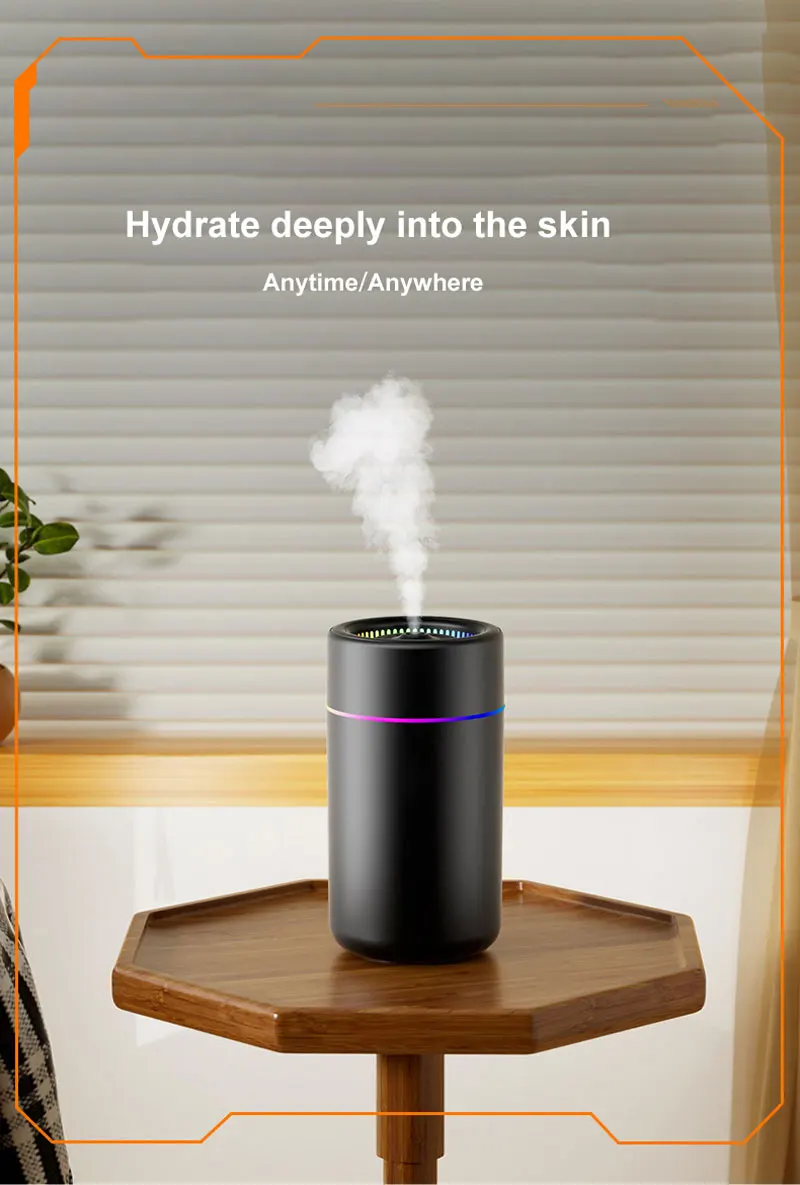 280ml Air Humidifier USB Diffuser Multicolored Light Air Smell Distributor for Home Car Mist Maker small Silent