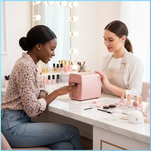 Portable 3D Nail Art Printer