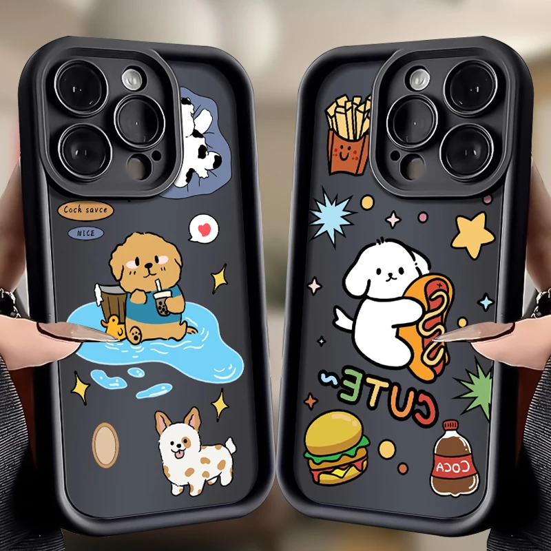 Cartoon Hamburg Dog Stitch Case Per Xiaomi Redmi Note 12 Turbo 12C 11 11S 10 Pro Max 10S 4G 10A 10C 9 9A 9C 9T A2 A1 Soft Cover
