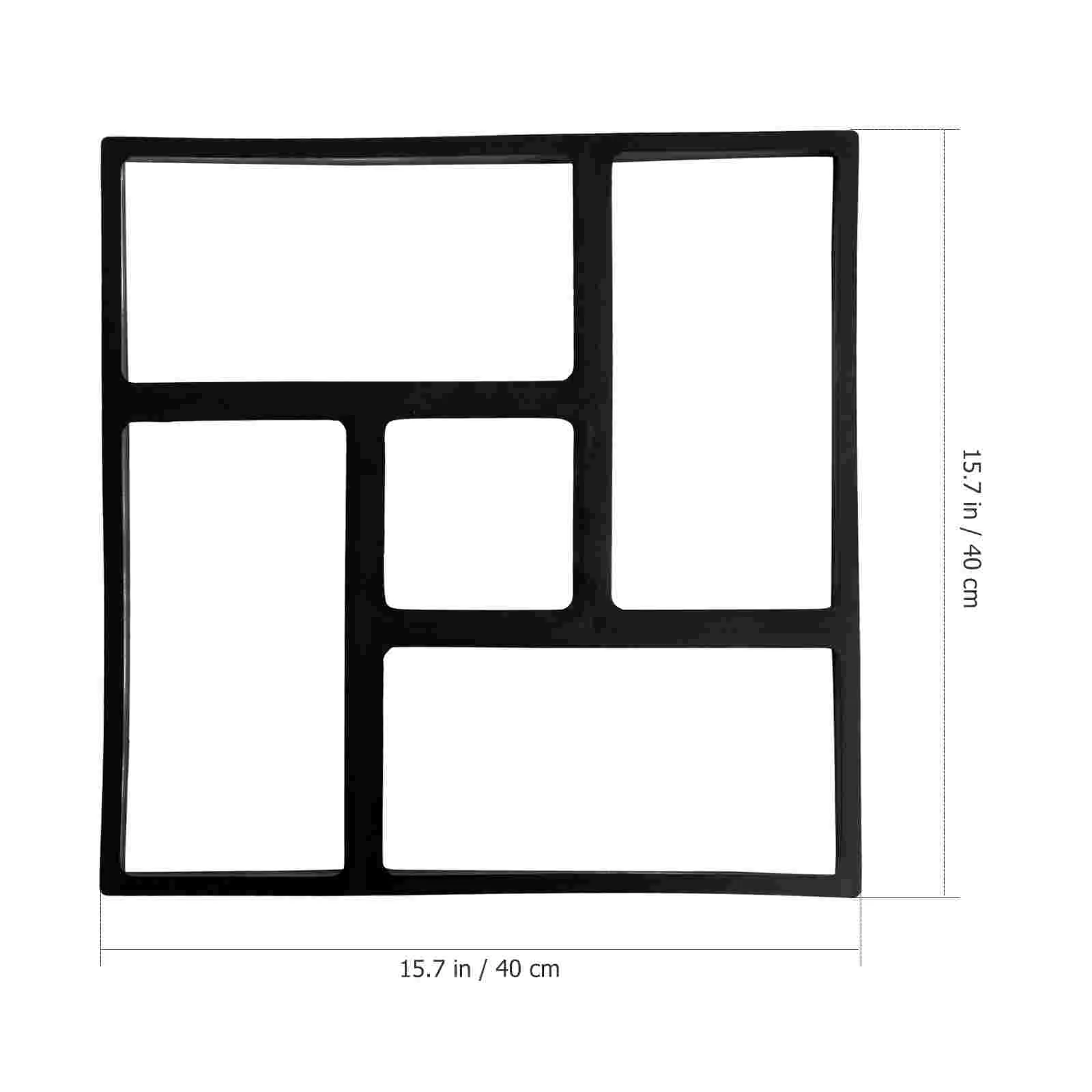 Plastic Reusable Path Maker Diy Pavement Mold Concrete Die Floor Tile Mould Paving Mould Garden Supplies Decorative Pebbles