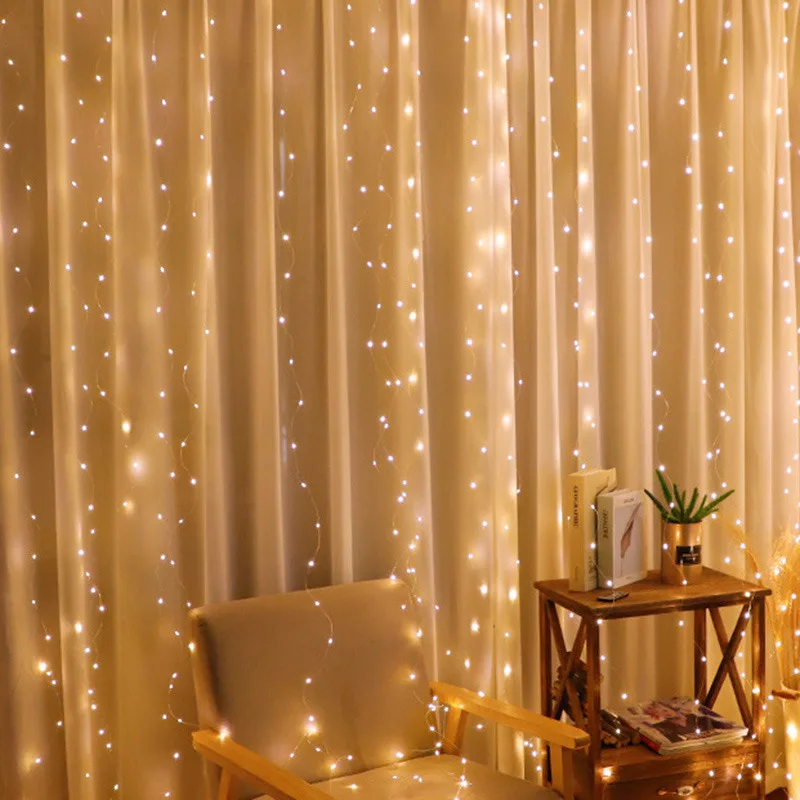 Curtain LED String Lights 8 Modes USB Remote Control Fairy Lights Festival Decoration Holiday Wedding Bedroom Home artificial vine lights,fairy string lights,curtain string lights,fairy lights,curtain led lights