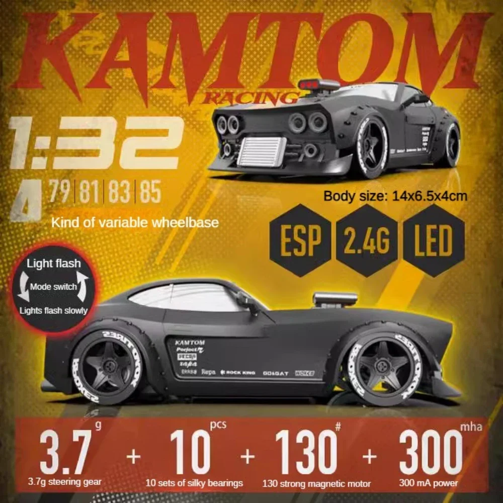 RC Drift Car 1/32 4WD 4X4 Remote Control Mini Racing Car with Gyroscope RTR 2.4g Radio Control Drift Car Model Boy Toy Gift 4
