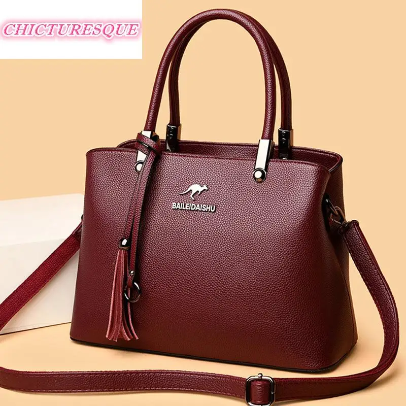 

Lanyibaige 2022 New Women Leather Handbags Women Messenger Bags Designer Crossbody Bag Women Top-handle Bags Tote Shoulder Bags