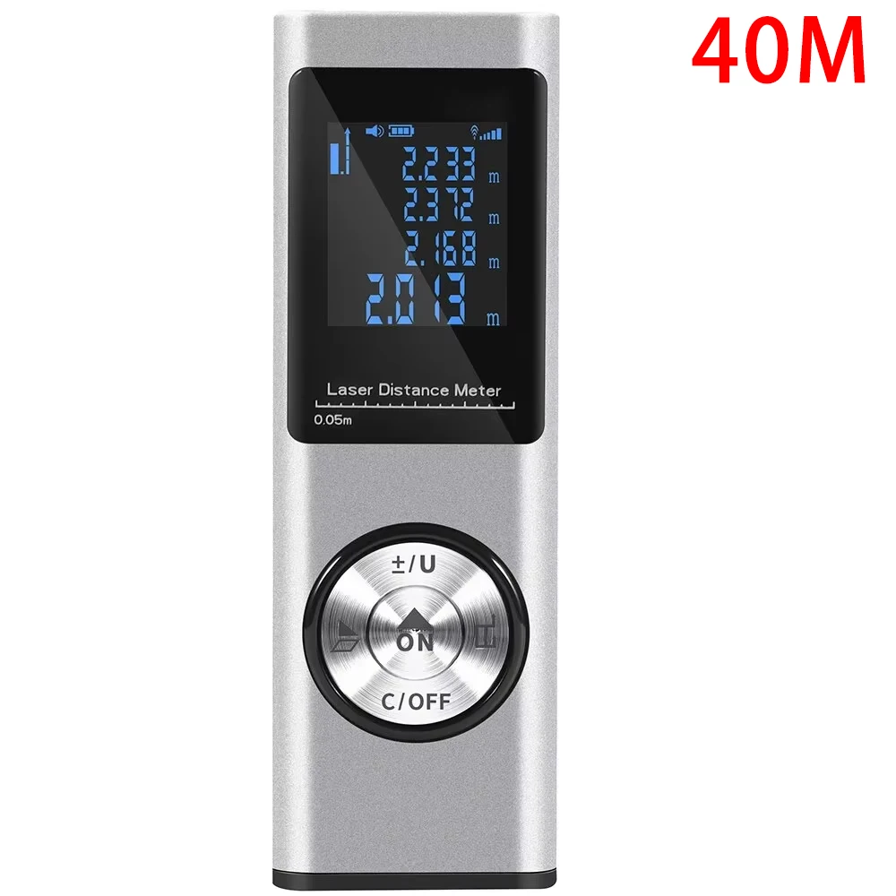 Mini Smart Laser Distance Meter - USB Rechargeable Portable Infrared Rangefinder