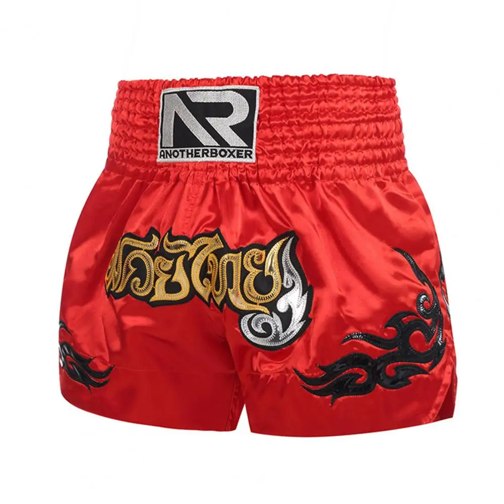 Boxing Shorts Anti-friction High Elasticity Breathable Muay Thai Cord Design Kickboxing Shorts Men Women Martial Arts mma shorts