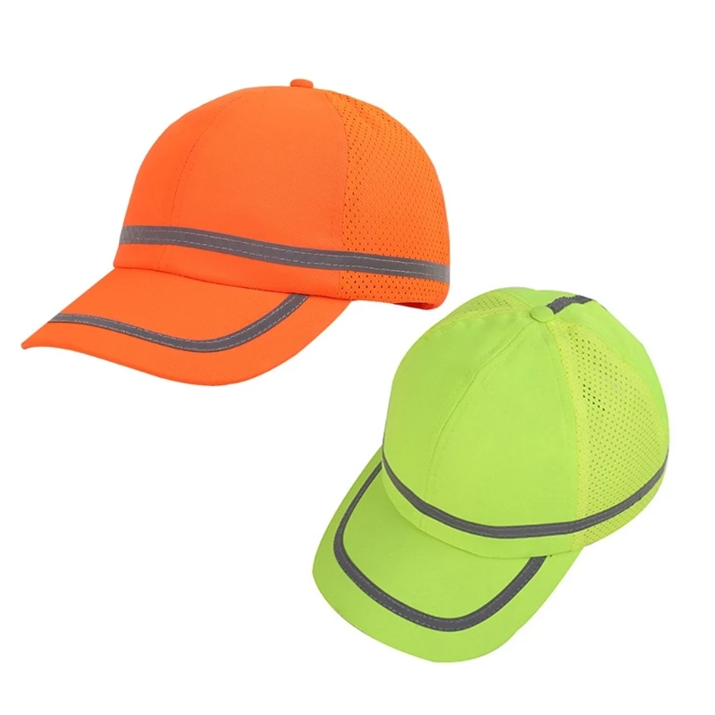 

Fluorescent Baseball Cap for Sanitation &Construction Workers Customer Service Cool Baseball Cap High Visibility