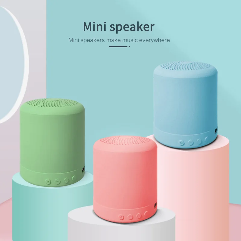 

Portable Wireless Bluetooth Speaker HIFI Mini Outdoor Loudspeaker Column Stereo Bass Surround Music Box Waterproof Speaker