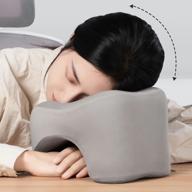 Travel Pillow U-Shape Pure Memory Foam Neck Pillow For Airplane Office Nap Cervical Pillows Flight Sleeping Head Neck Support