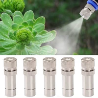8mm Misting Fogger Nozzle 5pcs Orifice0.1mm-0.8mm with Quick Slip Lock Tee Connectors for Home Garden Irrigatiion Cooling System 2