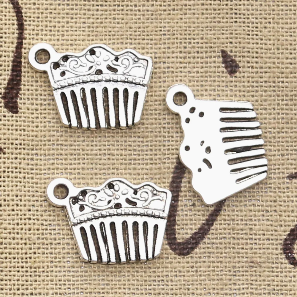 Charms Whale Tail 17x16mm Antique bạc màu Mặt dây chuyền làm DIY handmade Tây Tạ