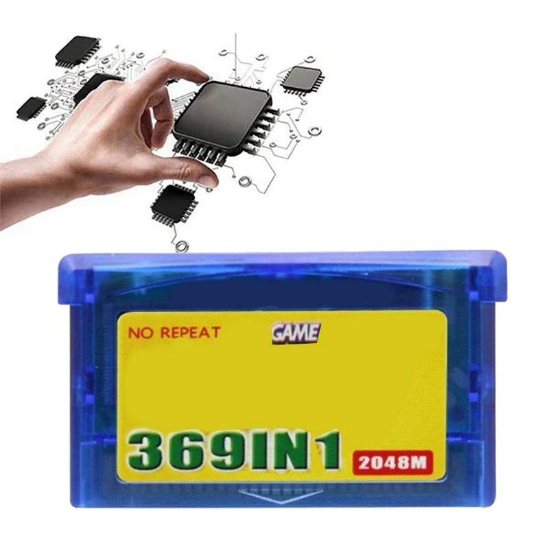 369-In-1 Game Cartridge for GBA Game Boy Advance Video Console Card English Combined Card