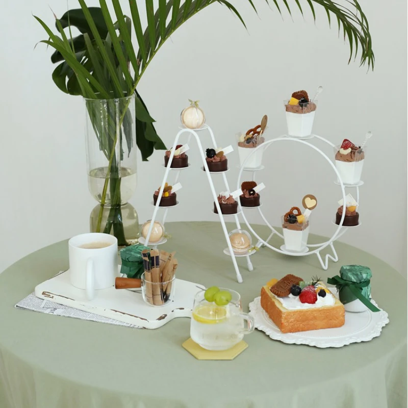 Wrought Iron Multi Layer Cake Display Stand for Birthday Parties