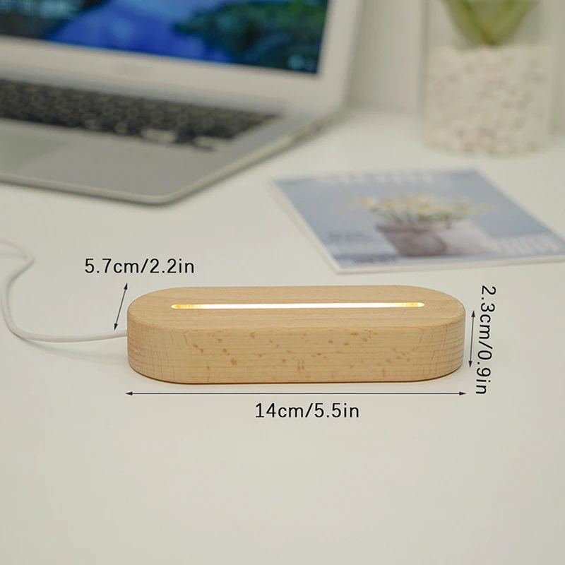 Support Lumière LED Changeante 7 Couleurs - Présentation Bijoux Et Décorations - Alimentation USB/piles