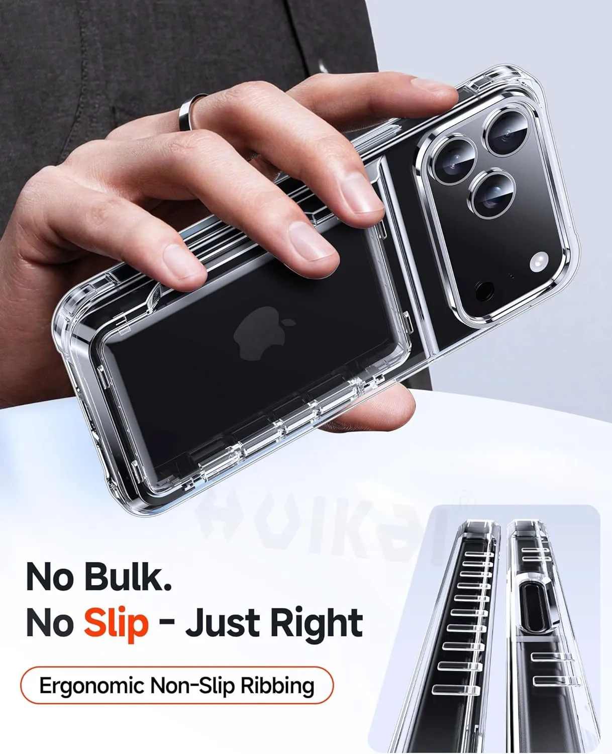 Slim Heavy Duty Wallet Card Case with Slide Slot and Holder