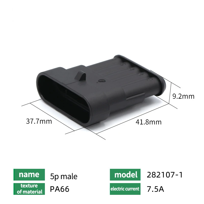 5Pin Waterproof AMP Auto Connector 18AWG M/F 1.5mm Term Quick Disconnect for Car Truck VehicleDJ7051-1.5-11/21 282089-1/282107-1 T&I Online Store