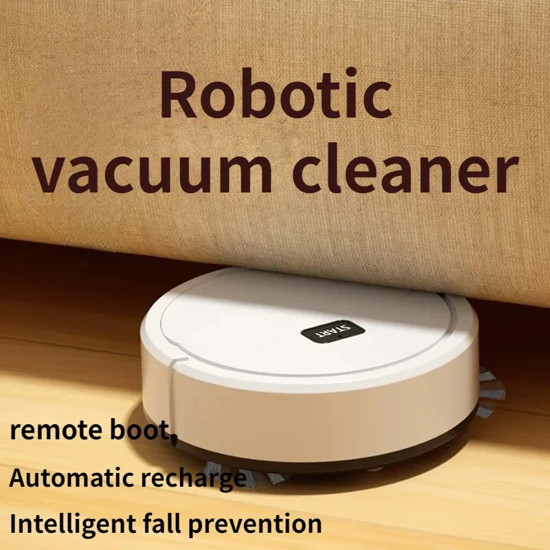 Fully automatic USB rechargeable dry wet three in one sweeping machine 2025 mini portable household sweeping robot