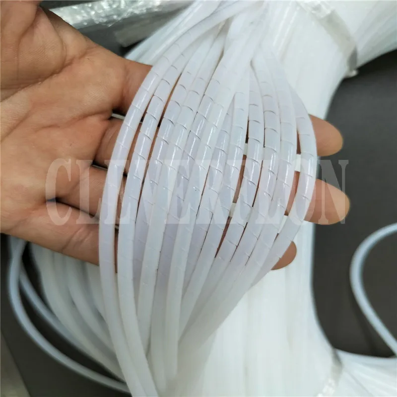 white high temperature 260C resistant plastic PTFE F4 winding pipe tube for electric instrument packing,