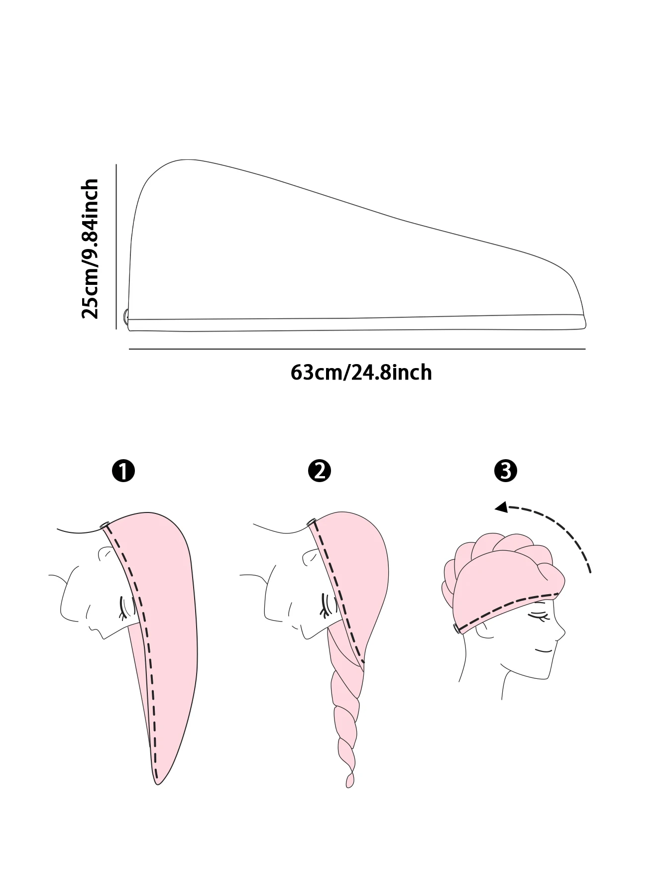 1pc,ultra-fine fiber quick drying towel, cartoon strawberry pattern towel cap, bathroom accessories, women's designer shower cap