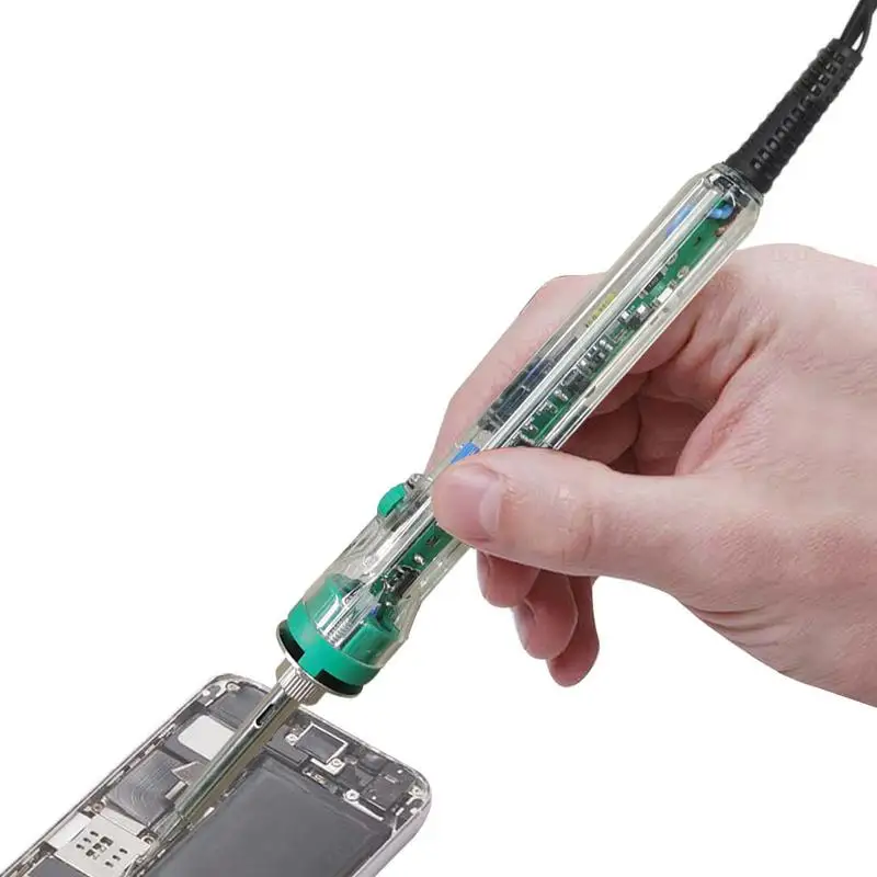 

Портативный паяльник 70 Вт, электронный сварочный инструмент, паяльник с постоянной температурой, функция сна, паяльный инструмент для