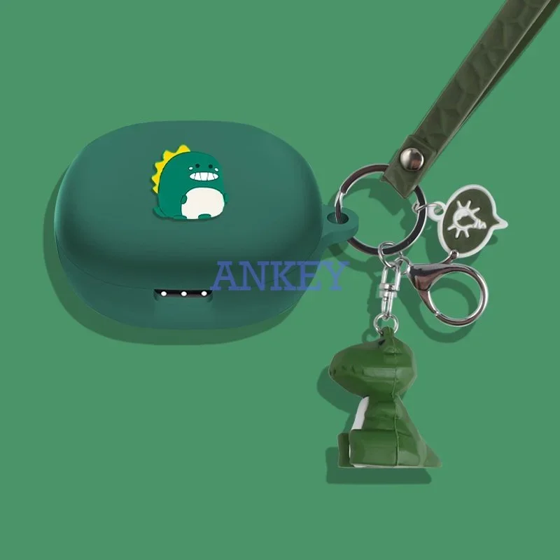 Per Jbl Live Free2 / Live Pro + Pro 2 Custodia In Silicone Per Auricolari Cute Dinosaur Earbuds Custodia Protettiva Morbida Antiurto Impermeabile