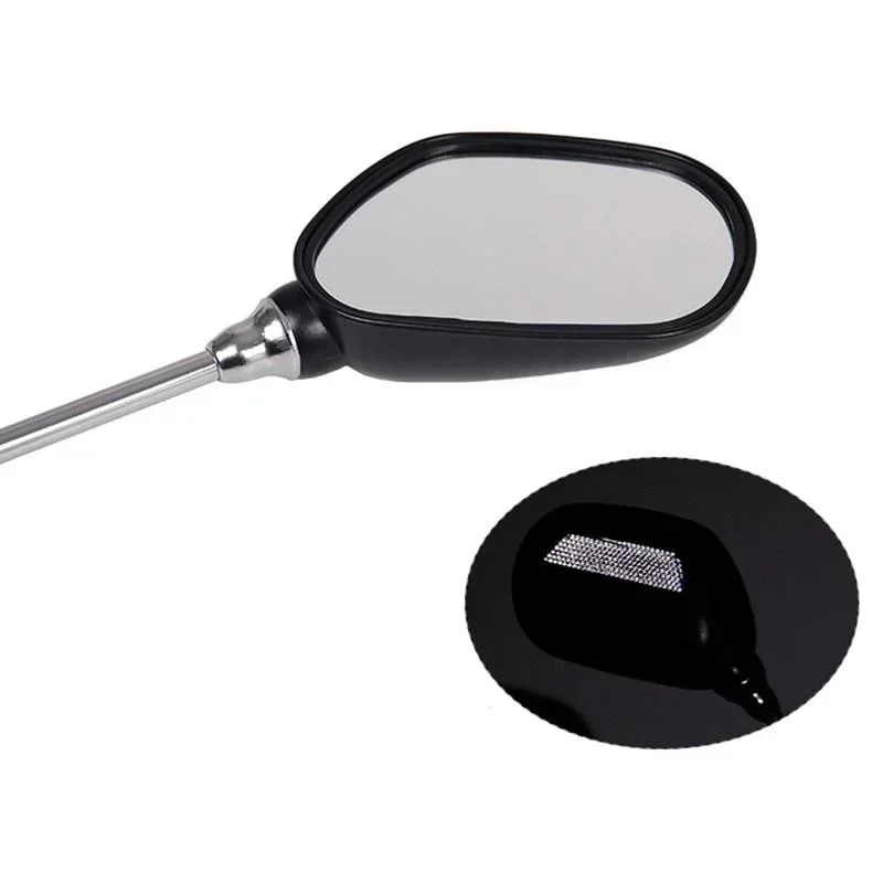 Riding Safety Bicycle Handlebar Rear View Glass Mirror Cycling Wide Range Back Sight Reflector Angle Adjustable Glass Mirrors