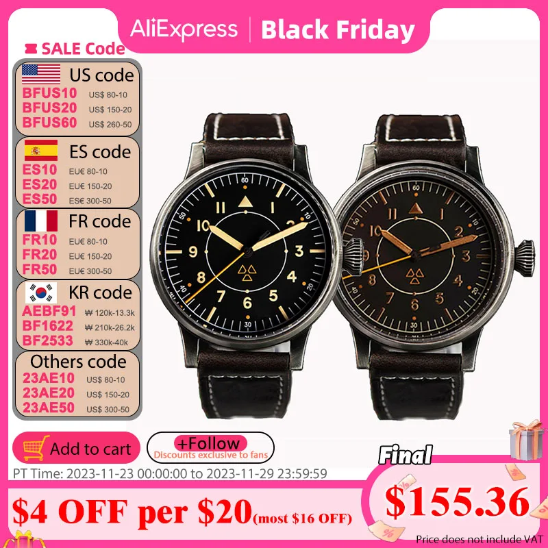 Welcher Supermarkt öffnet Um 6 Uhr Hruodland-Reloj-de-pulsera-de-piloto-para-hombre-cron-grafo-mec-nico