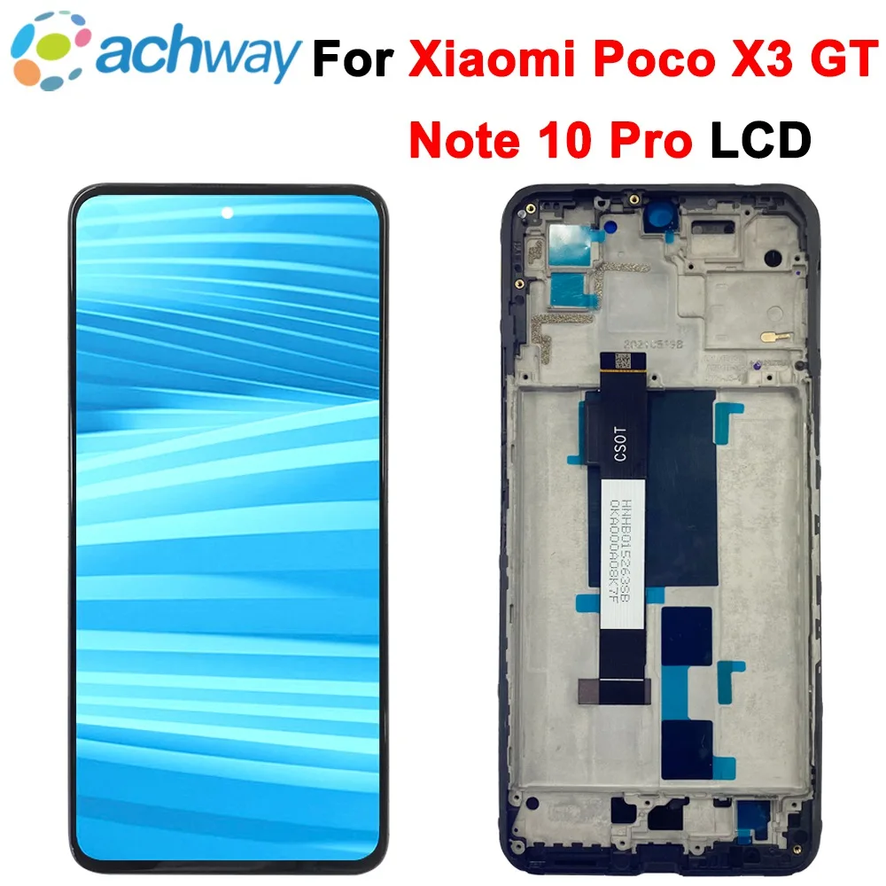 

6.6" New Tested For Xiaomi Poco X3 GT Redmi Note 10 Pro china LCD Touch Screen Digitizer Replacement Parts Display Poco X3 GT