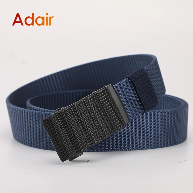 

Man Nylon Canvas Webbing Belt Men's Fabric Belt Fashion Casual Automatic Buckle Designer for Jeans Working Belt Male Strap ZX011