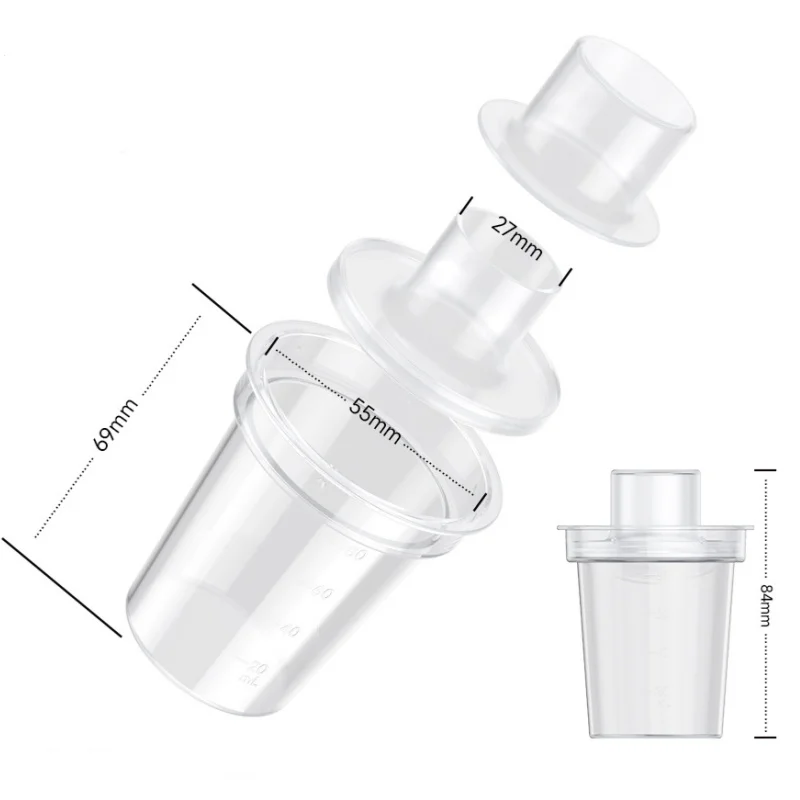 Portable baby PP milk powder box for going out with milk powder box for newborn baby distribution 6 packs 80ml