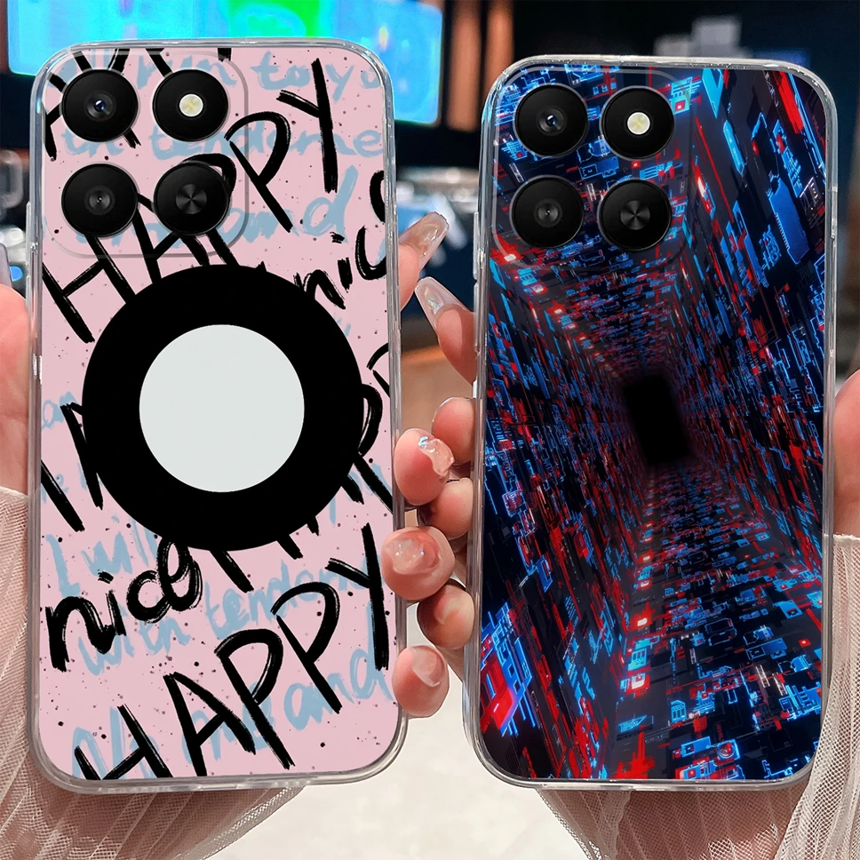 Lovely Animal Cartoon Soft TPU Transparent Silicone Phone Case -