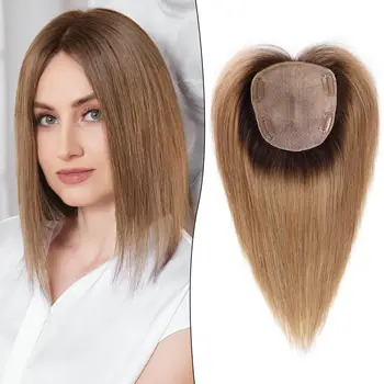 Tupet/topper damski naturalny clip-in 30cm baza 13x14cm - obrazek 2