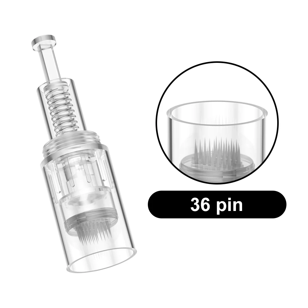 10PCS Derma Pen Needle 12/36/42pins nano Screw Microneedle Tatoo MTS Cartridge
