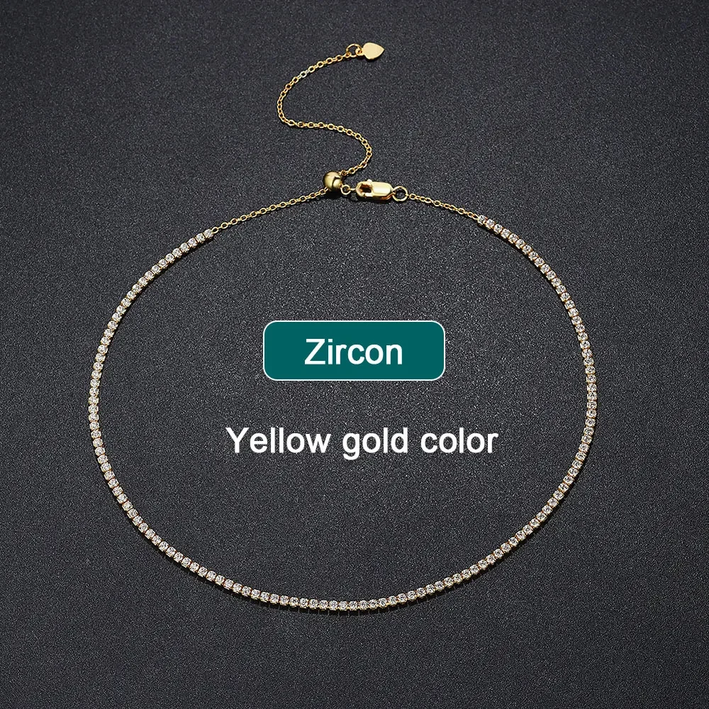 قلادة تنس قابلة للتعديل من الفضة الإسترليني s925 م...