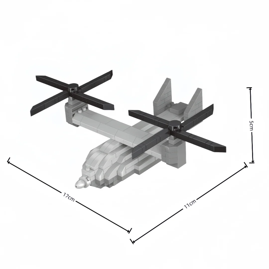 Advanced Micro Mini Building Block Aircraft Toy - Boys' Favorite 3D DIY Decor & Children's Gift