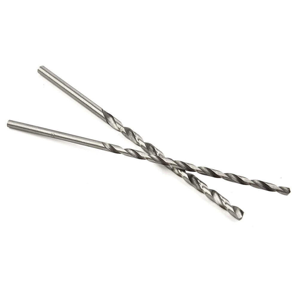 HSS High Speed Steel Drill Bit 2-5mm Punch Holes Set Extra Long 150mm For Electric Drills Machines Aluminum Power Tools 10Pcs drill bit set