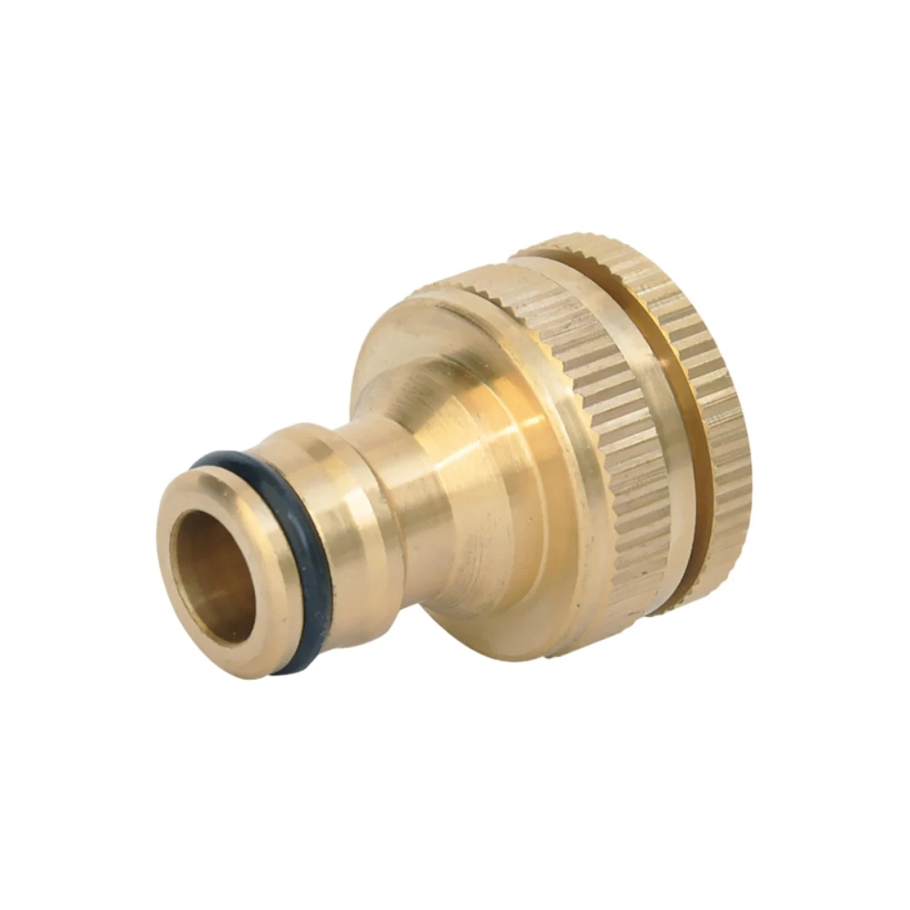 

Brass 1/2" 3/4" Threaded Nipple Joint Faucet Standard Adapter Washing Machine Water Gun Quick Connect Fittings Garden Irrigation