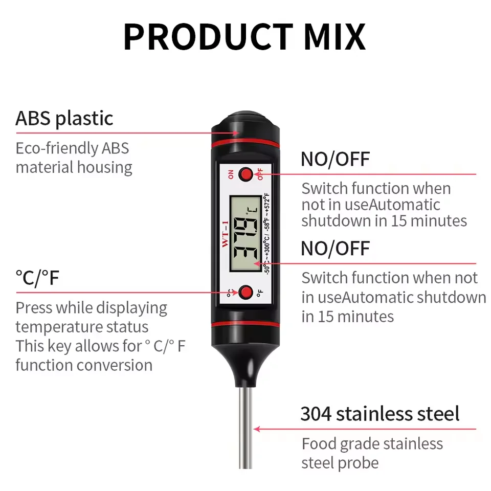 Digital Food Thermometer Probe 5