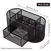 1pc Metal Multifunctional Pen Holder Office Supplies Creative Cool Crafts Desktop Hollow Storage Box 2