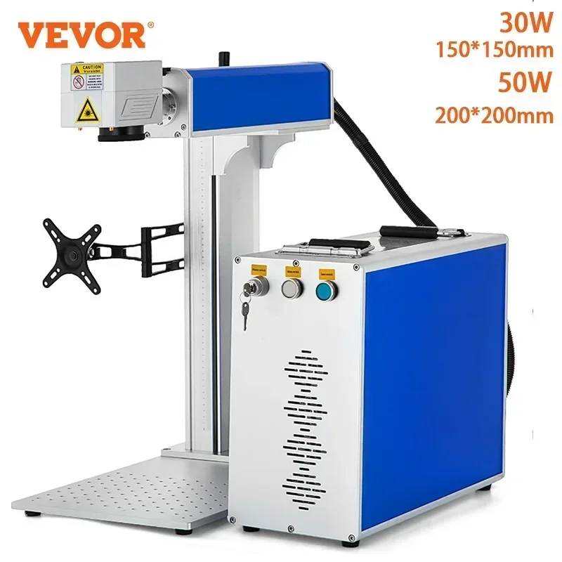 

VEVOR Optical Laser Marking Machine 30W 50W Metal Stainless Steel Cutting Gold Silver Ring Optical Fiber Laser Engrae Machine