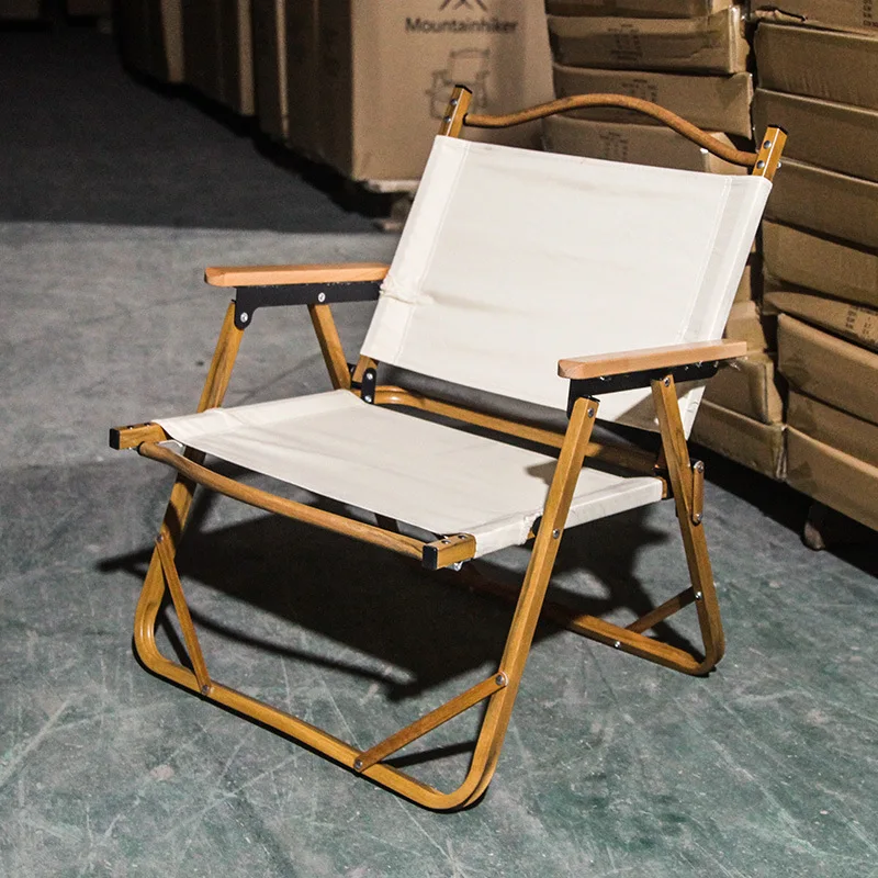 

Outdoor aluminum alloy wood grain Kemite chair, outdoor folding, camping portable folding , table and chair replacement