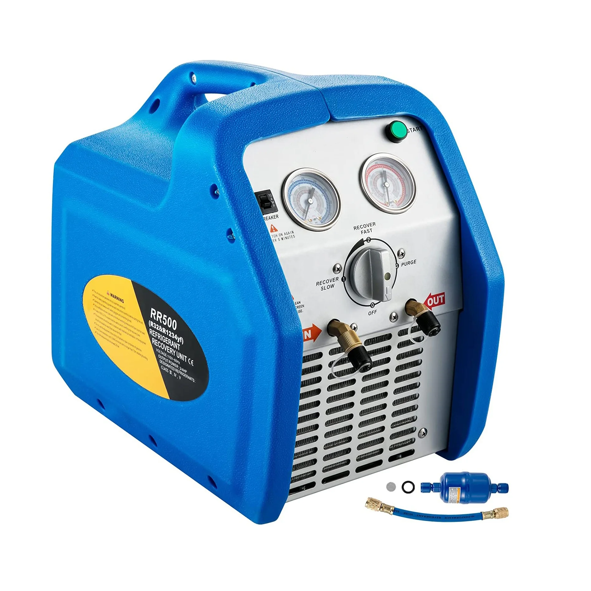 AC 냉매 회수 기계 유닛, 액체 및 증기 재활용, 자동차 에어컨 및 가정용 HVAC