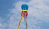 4-colors 3D Jellyfish Kite 7M Colorful Long Tail Ribbon Soft Kite Easy To Fly, Tear Resistant Outdoor Sports Flying Toy 5