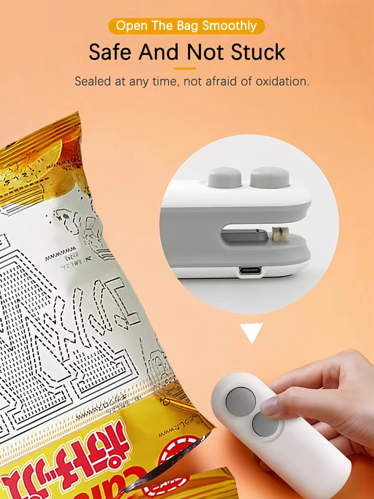 Mini Heat Bag Sealing Machine Handheld Sealer Food Packaging Heat Sealer