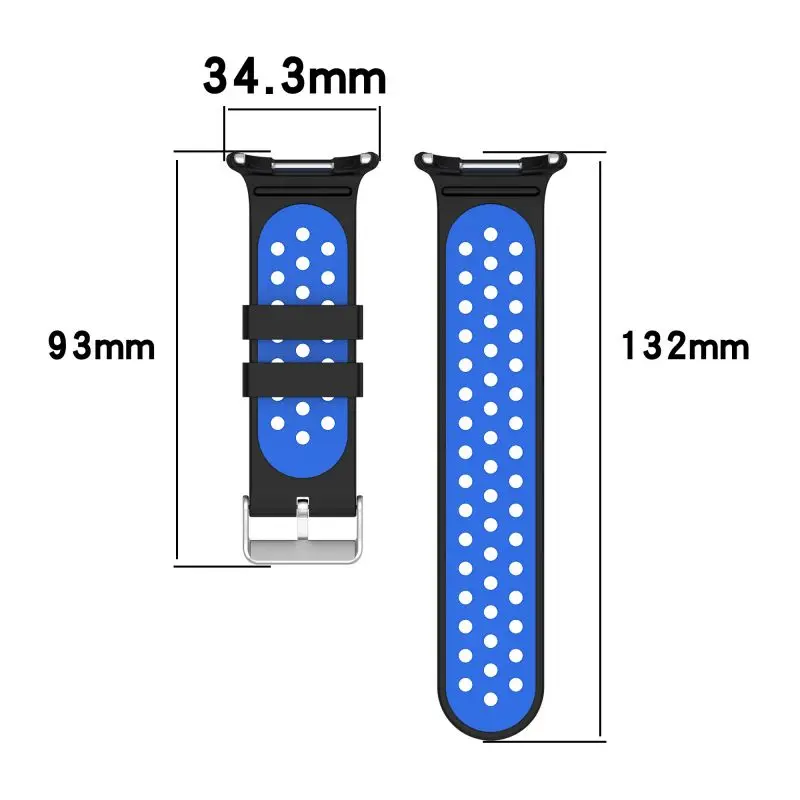 Dual-Tone Silicone Sports Strap Bracelet