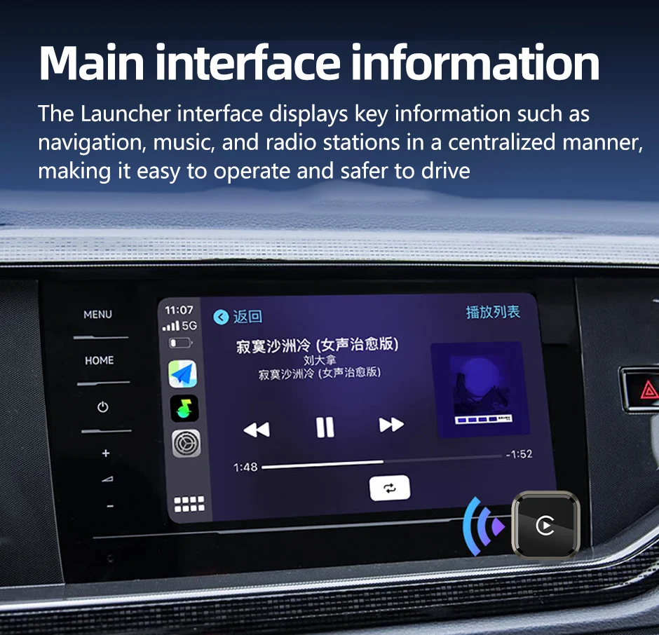 Wireless CarPlay Adapter for iPhone and Android